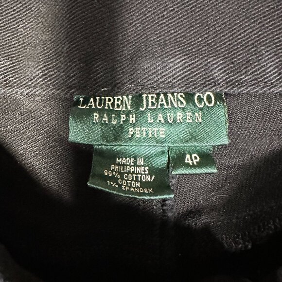 Lauren Jeans Co Ralph Lauren Womens 4P Cotton Stretch Straight Leg Pockets Logo - Picture 5 of 8